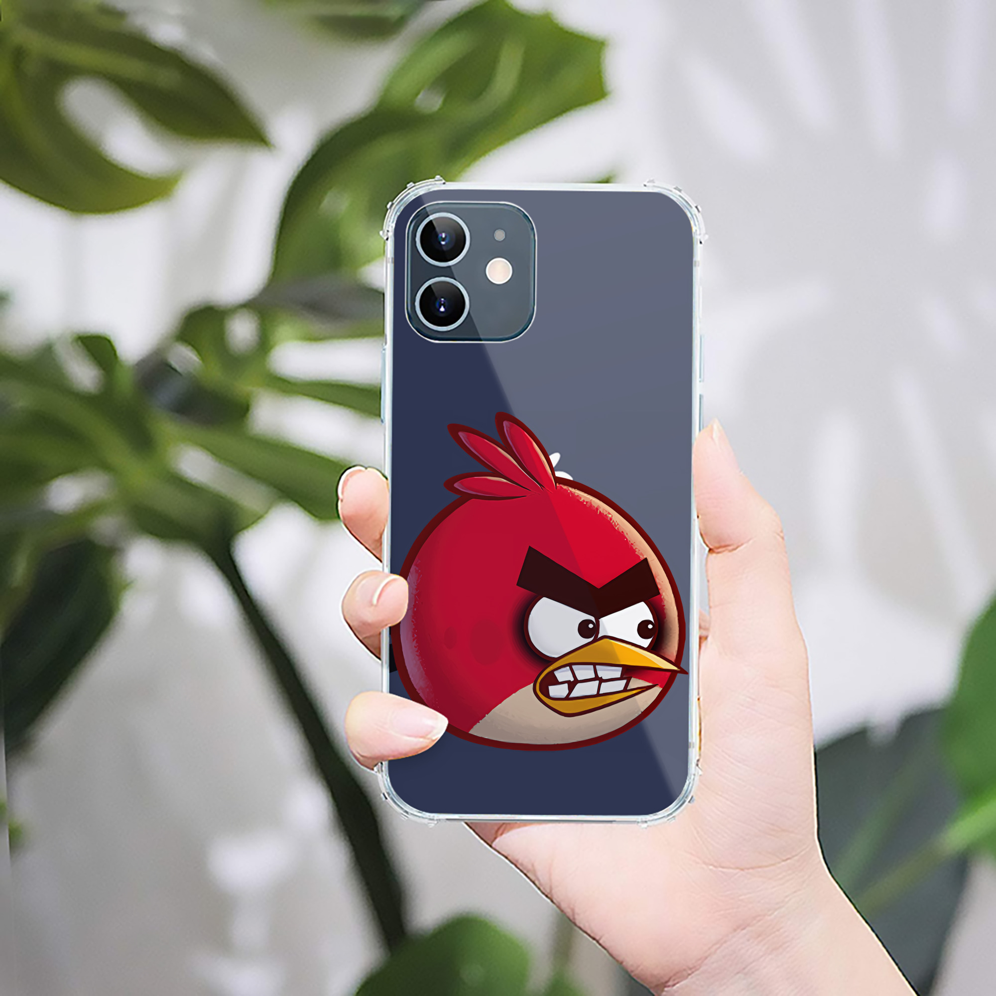 （画像用） Angry Birds アングリーバード 【iPhone 12シリーズ対応】透明スマホケース（クリアソフトケース）